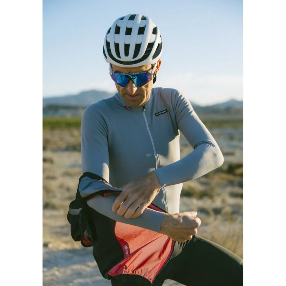 Etxeondo Alde Thermo Fietsshirt met Lange Mouwen Heren - Pearl Gray