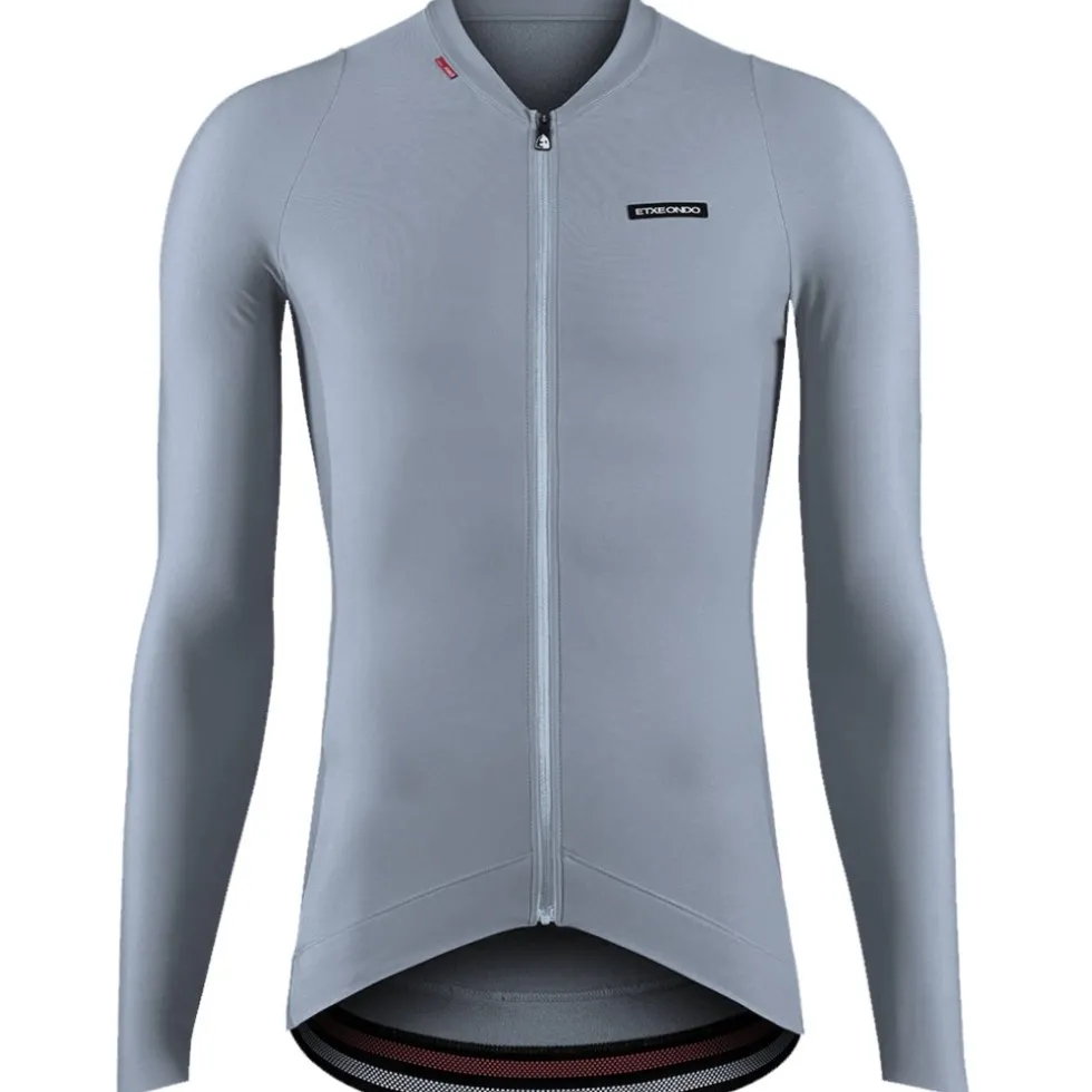 Etxeondo Alde Thermo Fietsshirt met Lange Mouwen Heren - Pearl Gray