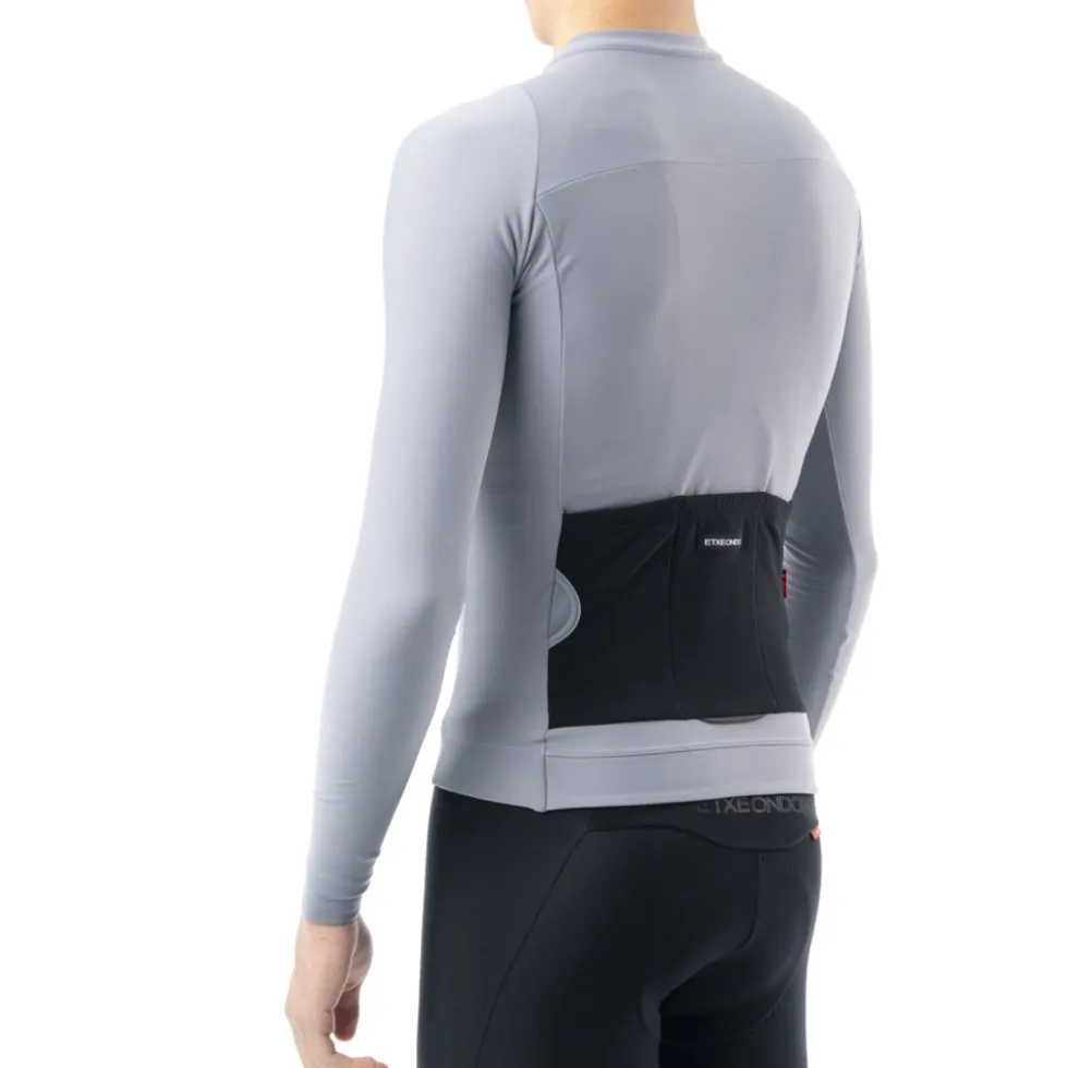 Etxeondo Alde Thermo Fietsshirt met Lange Mouwen Heren - Pearl Gray