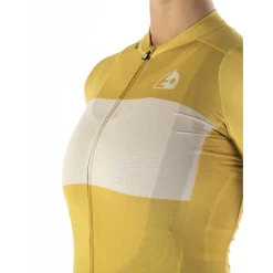 Etxeondo Bika Fietsshirt met Korte Mouwen Dames - Mustard