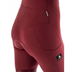 Etxeondo Ixa Fietsshort met Bretels Dames - Maroon