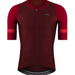 Etxeondo Mendi Fietsshirt met Korte Mouwen Heren - Maroon/Red