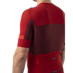 Etxeondo Mendi Fietsshirt met Korte Mouwen Heren - Maroon/Red