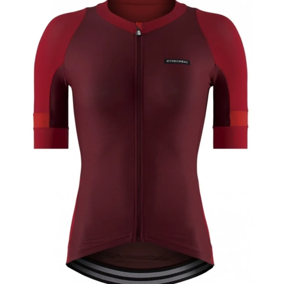 Etxeondo Mendia Fietsshirt met Korte Mouwen Dames - Maroon/Red