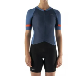 Etxeondo Mendia Fietsshirt met Korte Mouwen Dames - Blauw/Oranje