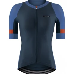 Etxeondo Mendia Fietsshirt met Korte Mouwen Dames - Blauw/Oranje