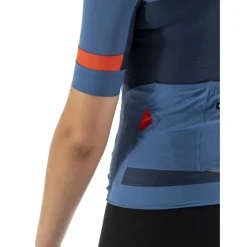 Etxeondo Mendia Fietsshirt met Korte Mouwen Dames - Blauw/Oranje