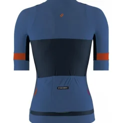 Etxeondo Mendia Fietsshirt met Korte Mouwen Dames - Blauw/Oranje