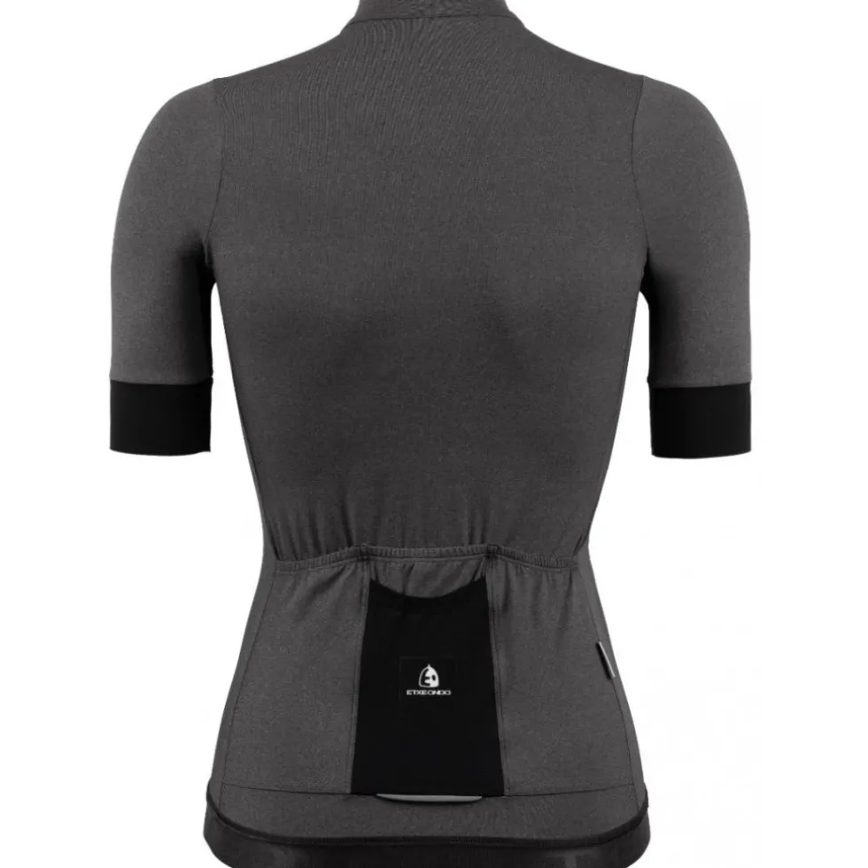 Etxeondo Ondara Fietsshirt met Korte Mouwen Dames - Zwart