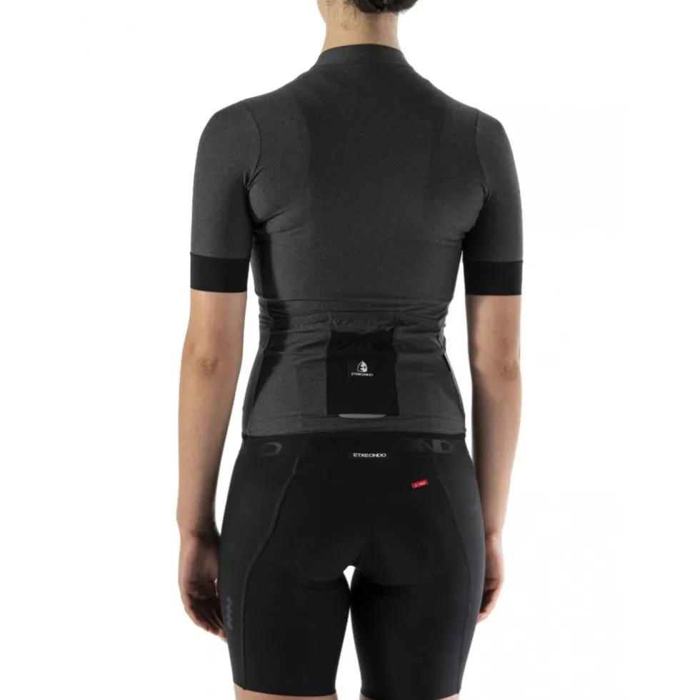 Etxeondo Ondara Fietsshirt met Korte Mouwen Dames - Zwart