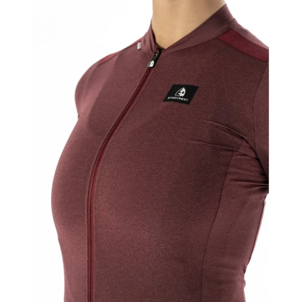 Etxeondo Ondara Fietsshirt met Korte Mouwen Dames - Maroon