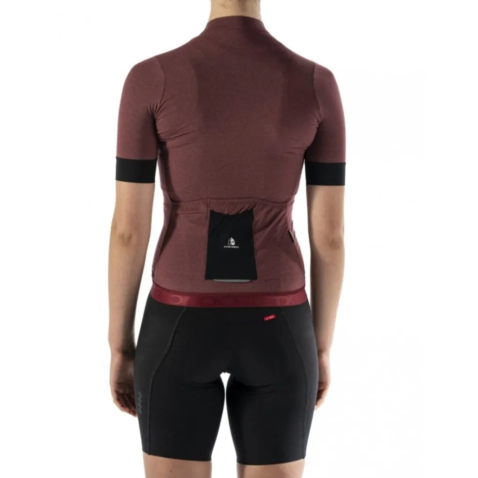 Etxeondo Ondara Fietsshirt met Korte Mouwen Dames - Maroon