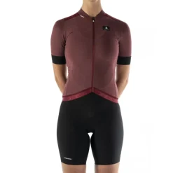 Etxeondo Ondara Fietsshirt met Korte Mouwen Dames - Maroon