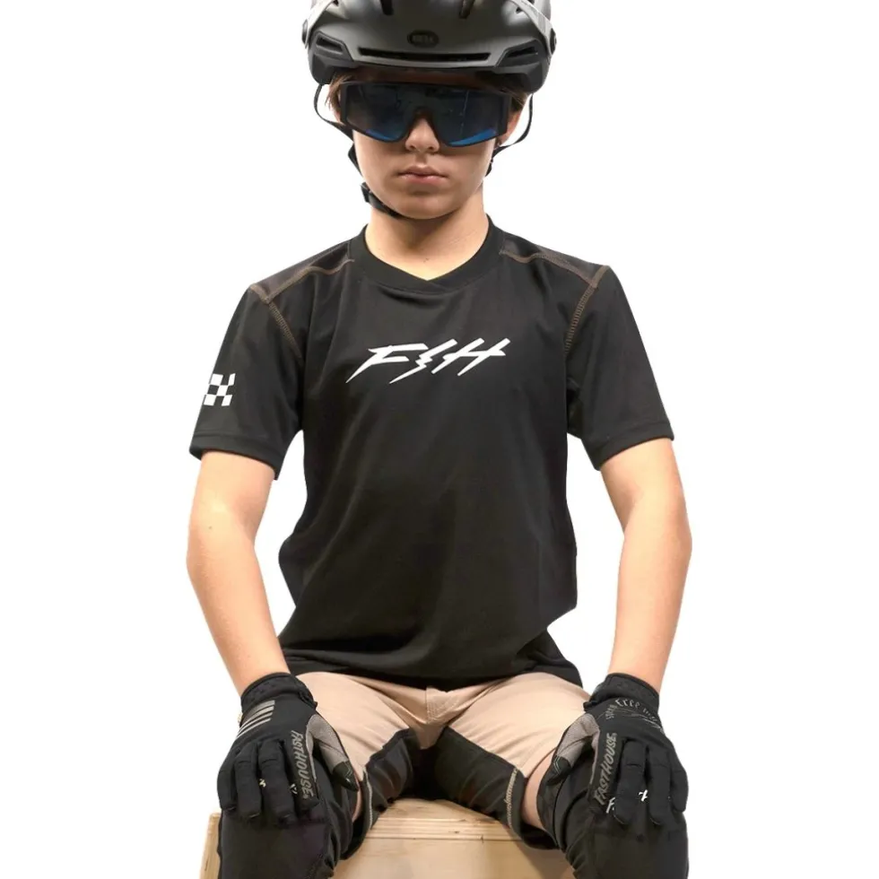 Fasthouse Alloy Ronin Shirt met Korte Mouwen Jongeren - Zwart