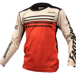 Fasthouse Alloy Sidewinder Shirt met Lange Mouwen Jongeren - Cream/Red