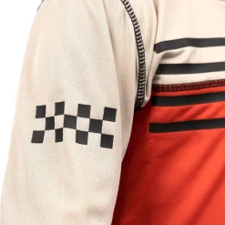 Fasthouse Alloy Sidewinder Shirt met Lange Mouwen Jongeren - Cream/Red