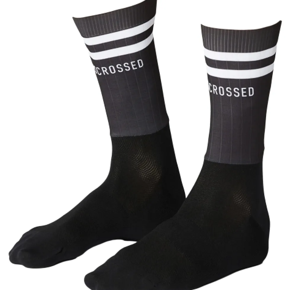 FINGERSCROSSED Aero Stripes Fietssokken - Zwart