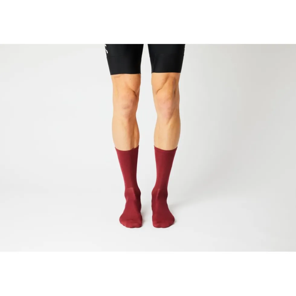 FINGERSCROSSED Classic Fietssokken - Merlot #003