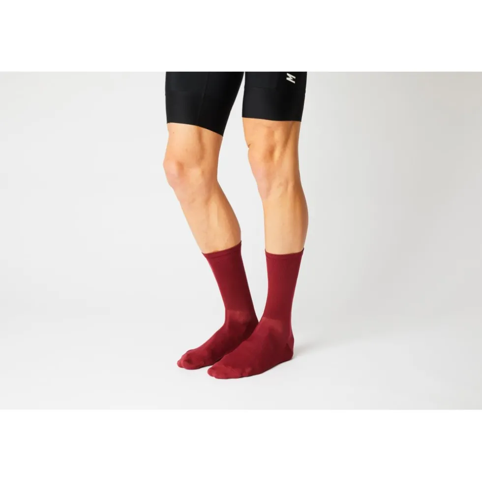 FINGERSCROSSED Classic Fietssokken - Merlot #003
