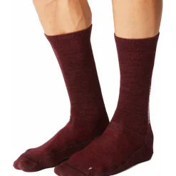 FINGERSCROSSED Light Merino Silk Fietssokken - Bordeaux