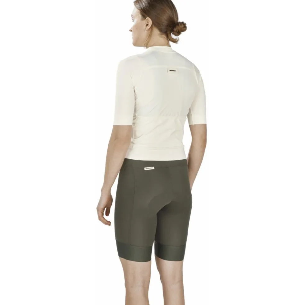 FINGERSCROSSED Road Fietsshirt met Korte Mouwen Dames - Antique Cream
