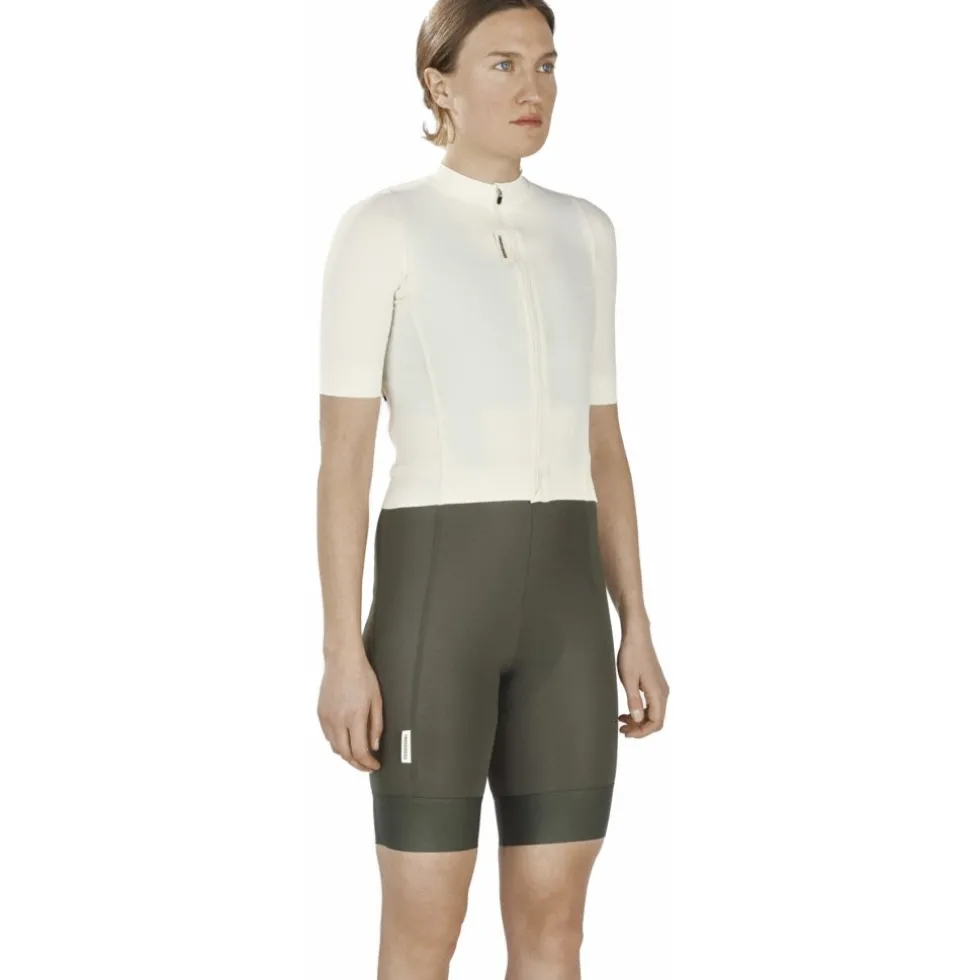 FINGERSCROSSED Road Fietsshirt met Korte Mouwen Dames - Antique Cream