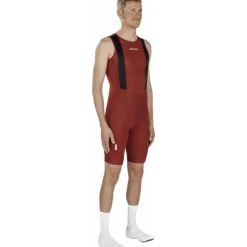 FINGERSCROSSED Road Fietsshort met Bretels Heren - Brick