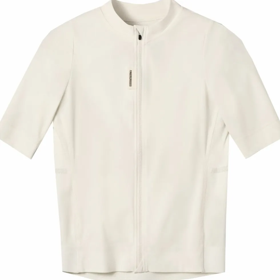 FINGERSCROSSED Road Fietsshirt met Korte Mouwen Heren - Antique Cream