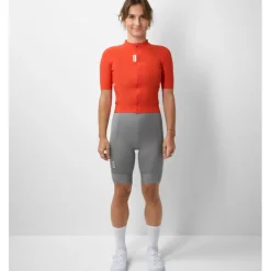 FINGERSCROSSED Road Fietsshirt met Korte Mouwen Dames - Poppy Red