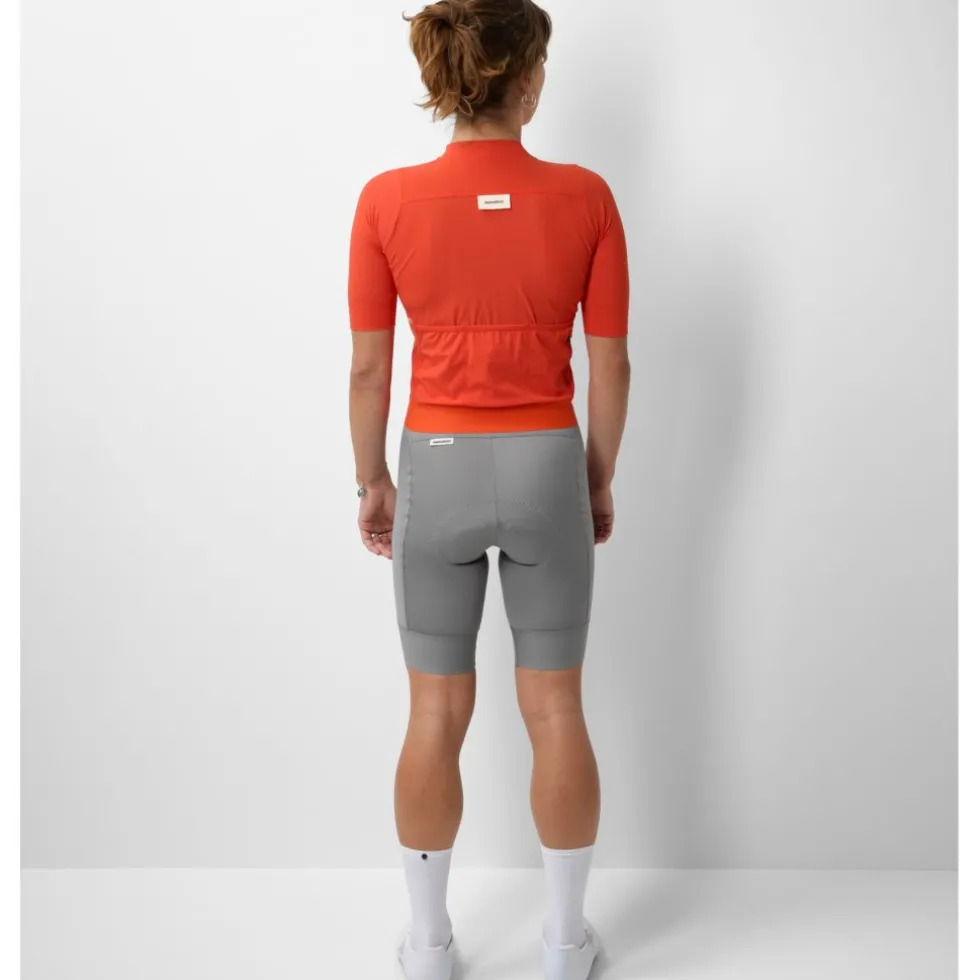 FINGERSCROSSED Road Fietsshirt met Korte Mouwen Dames - Poppy Red