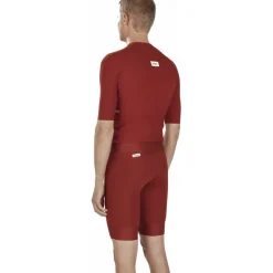 FINGERSCROSSED Road Fietsshirt met Korte Mouwen Heren - Brick