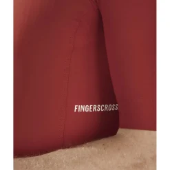 FINGERSCROSSED Road Fietsshirt met Korte Mouwen Heren - Brick