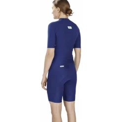 FINGERSCROSSED Road Fietsshirt met Korte Mouwen Dames - Navy