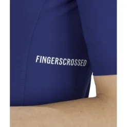 FINGERSCROSSED Road Fietsshirt met Korte Mouwen Dames - Navy