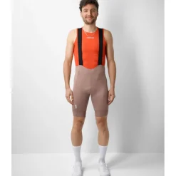 FINGERSCROSSED Road Fietsshort met Bretels Heren - Strong Mauve