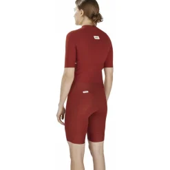 FINGERSCROSSED Road Fietsshirt met Korte Mouwen Dames - Brick