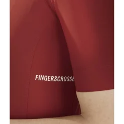 FINGERSCROSSED Road Fietsshirt met Korte Mouwen Dames - Brick