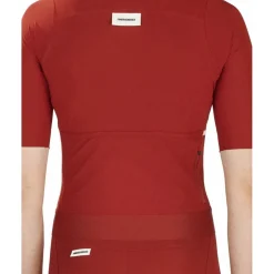 FINGERSCROSSED Road Fietsshirt met Korte Mouwen Dames - Brick