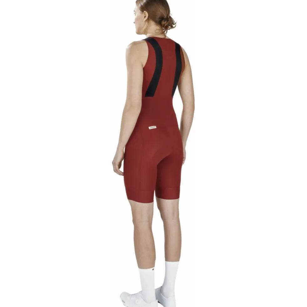 FINGERSCROSSED Road Fietsshort met Bretels Dames - Brick