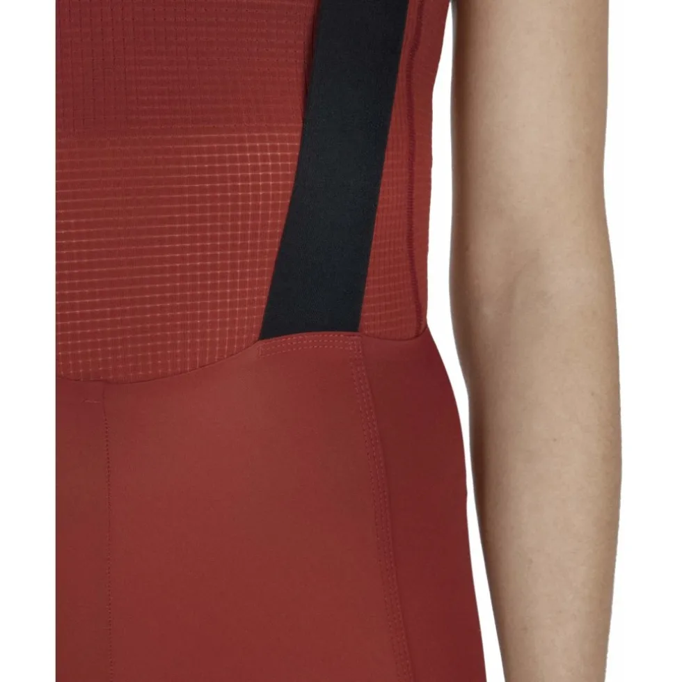 FINGERSCROSSED Road Fietsshort met Bretels Dames - Brick
