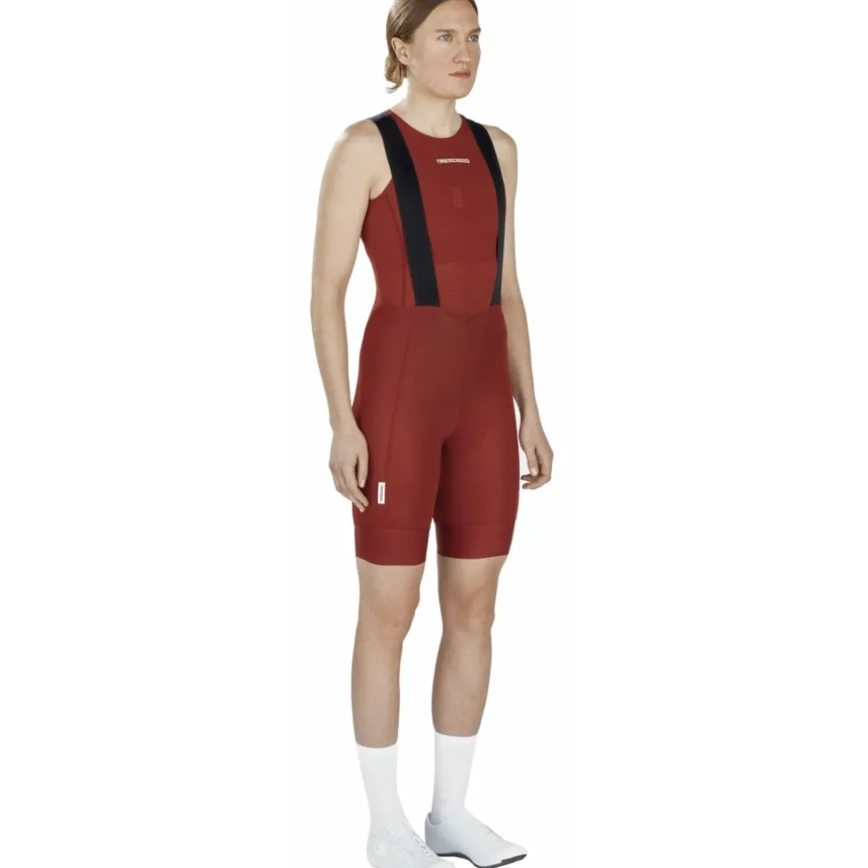 FINGERSCROSSED Road Fietsshort met Bretels Dames - Brick