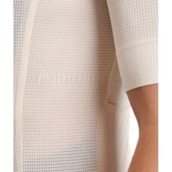 FINGERSCROSSED Road Super Light Fietsshirt met Korte Mouwen Heren - Antique Cream