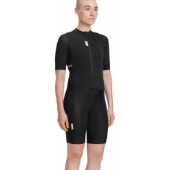 FINGERSCROSSED Road Super Light Fietsshirt met Korte Mouwen Dames - Zwart