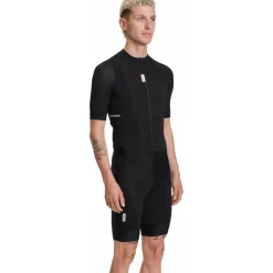 FINGERSCROSSED Road Super Light Fietsshirt met Korte Mouwen Heren - Zwart