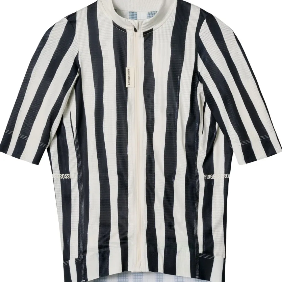 FINGERSCROSSED Road Super Light Fietsshirt met Korte Mouwen Dames - Stripes