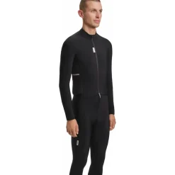 FINGERSCROSSED Road Thermal Fietsshirt met Lange Mouwen Heren - Zwart