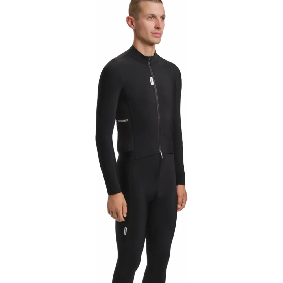 FINGERSCROSSED Road Thermal Fietsshirt met Lange Mouwen Heren - Zwart