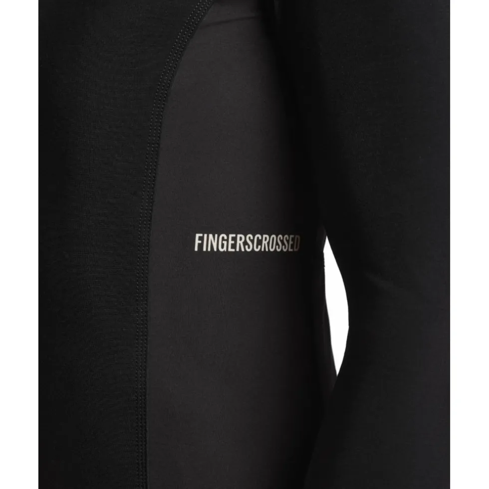 FINGERSCROSSED Road Thermal Fietsshirt met Lange Mouwen Heren - Zwart