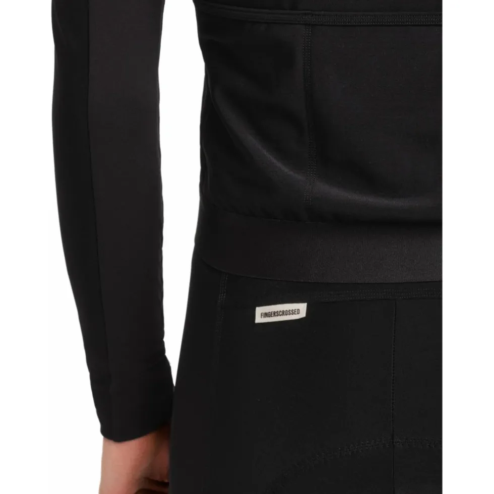 FINGERSCROSSED Road Thermal Fietsshirt met Lange Mouwen Heren - Zwart