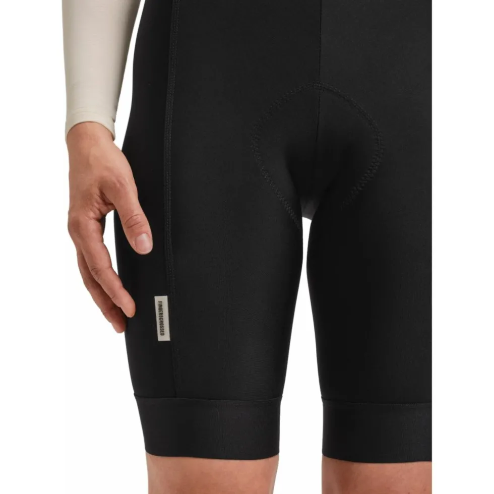 FINGERSCROSSED Road Thermal Fietsshort met Bretels Dames - Zwart